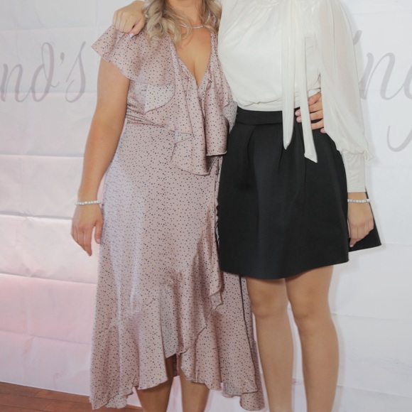 SOLD - PLT - Body-wrap Polka Dot Dress - US12 - Picture 3 of 3